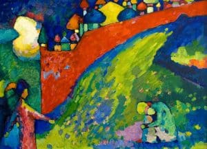 Opera di Kandinskij esposta a una mostra organizzata da Intesa Sanpaolo