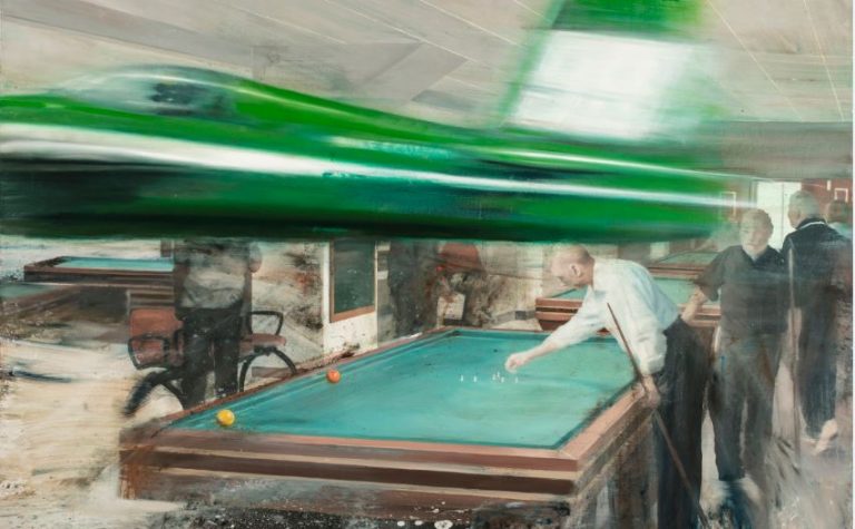 NICOLA PUCCI_Sala biliardo_2019_olio su tela_140x170 cm-tagl