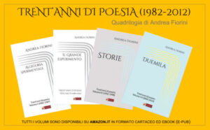 I quattro volumi di Trent'anni di poesia 1982-2012