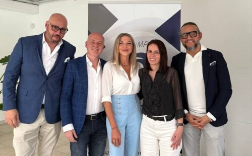 AINM Da sinistra Rocco Bronte, Stefano Ferranti, Lisa De Pompeis, Lucia Volontè e Francesco Manduca